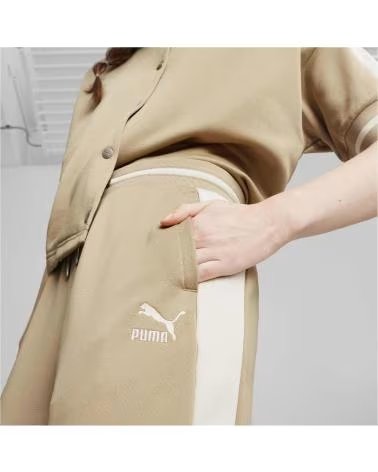 PUMA PANTALONI TUTA PUMA WIDE LEG DA DONNA MARRON