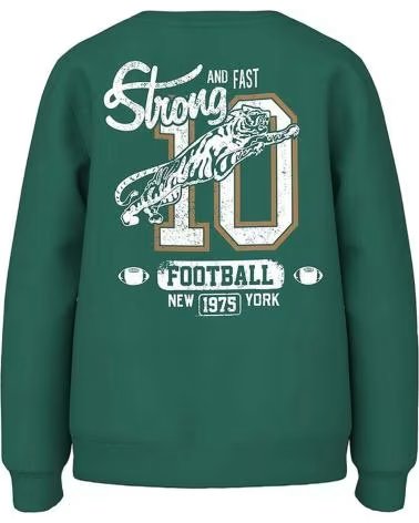 NAME IT FELPA "FOOTBALL" NAME IT PER BAMBINO VERDE VERDE