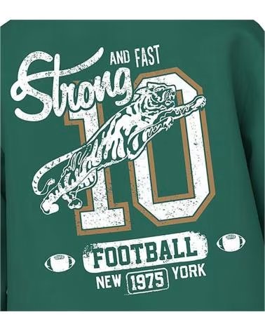 NAME IT FELPA "FOOTBALL" NAME IT PER BAMBINO VERDE VERDE