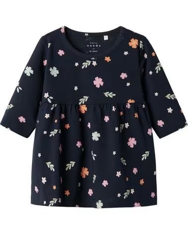 NAME IT VESTITO A MANICHE CORTE CON STAMPA FLOREALE PER BAMBINA AZUL
