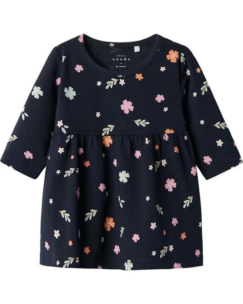 NAME IT KURZARMKLEID MIT BLUMENMUSTER FÜR MÄDCHEN AZUL