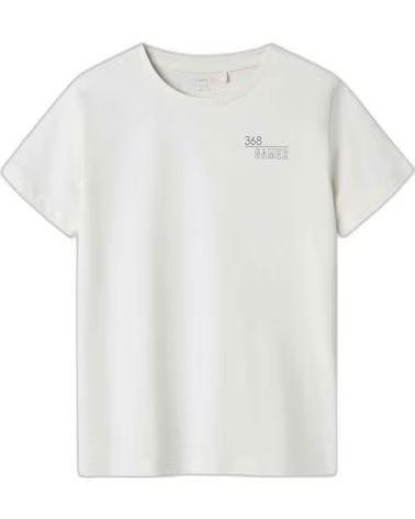 NAME IT NAME IT KURZARM-T-SHIRT FÜR JUNGEN MIT "368 GAMER"-PRINT BLANCO
