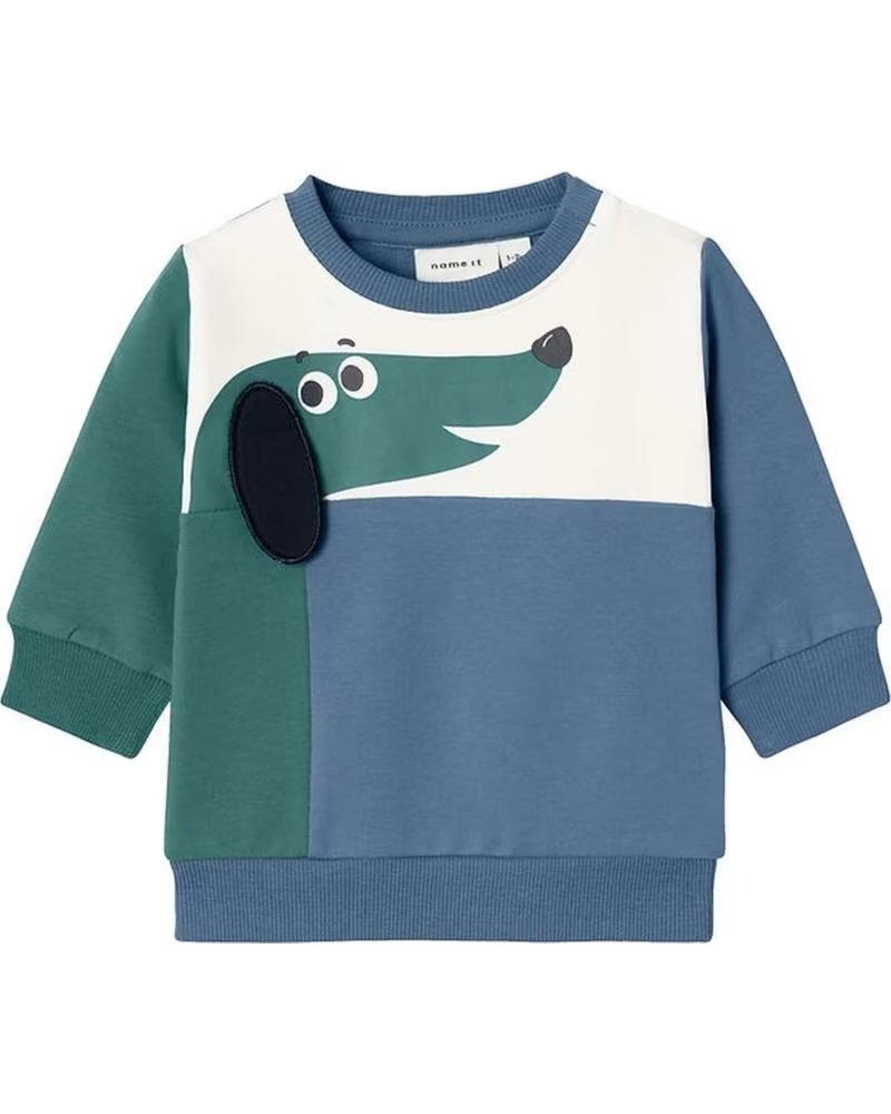 NAME IT NAME IT UNISEX-PULLOVER FÜR KINDER MIT HUNDEMOTIV MULTICOLOR