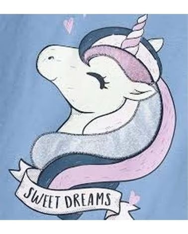 NAME IT UNISEX-T-SHIRT MIT KURZEM ÄRMEL UND EINHORN-PRINT FÜR KINDER AZUL
