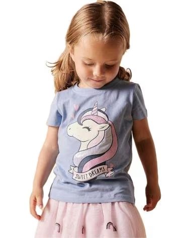 NAME IT UNISEX-T-SHIRT MIT KURZEM ÄRMEL UND EINHORN-PRINT FÜR KINDER AZUL
