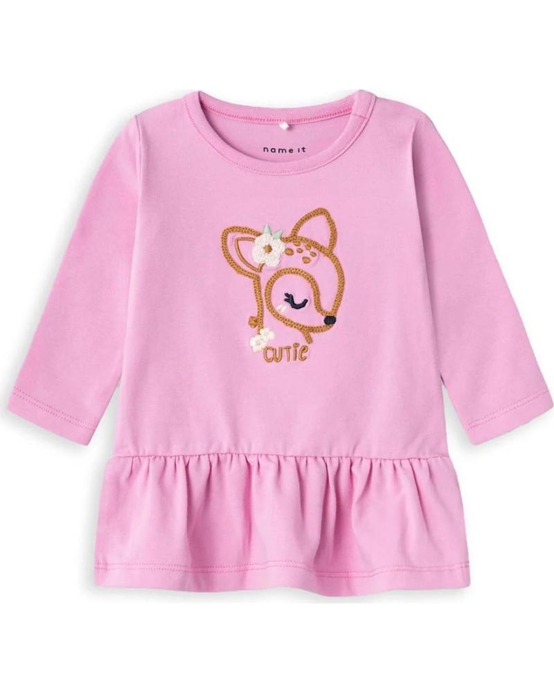 NAME IT BLUSA ROSA CON ESTAMPADO DE CIERVO PARA NIÑA ROSA