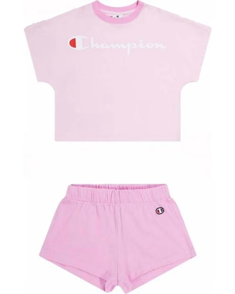 CHAMPION CONJUNTO ESPORTIVO CHAMPION ROSA PARA MENINA ROSA