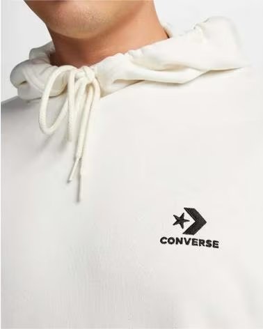 CONVERSE CONVERSE UNISEX HOODIE WHITE BLANCO