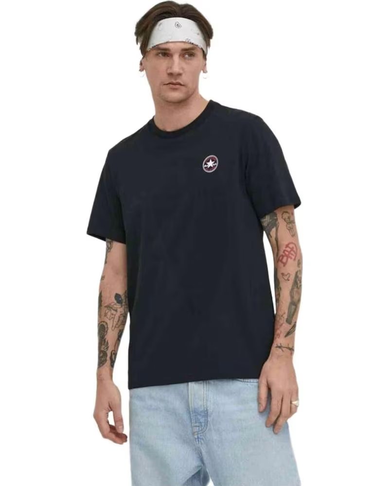 CONVERSE CAMISETA CONVERSE DE MANGA CURTA MASCULINA NEGRO