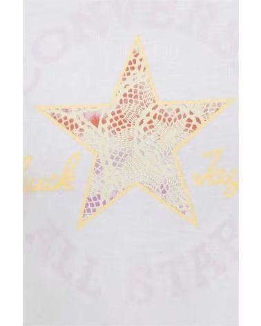 CONVERSE CAMISETA CONVERSE ALL STAR DE MANGA CURTA FEMININA BLANCO
