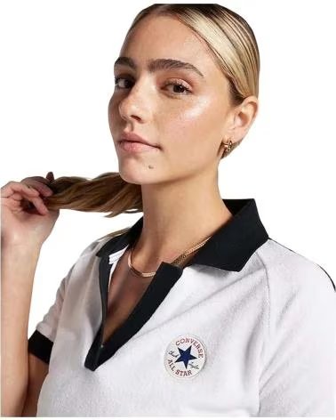 CONVERSE CAMISA POLO MANGA CURTA CONVERSE FEMININA BLANCO