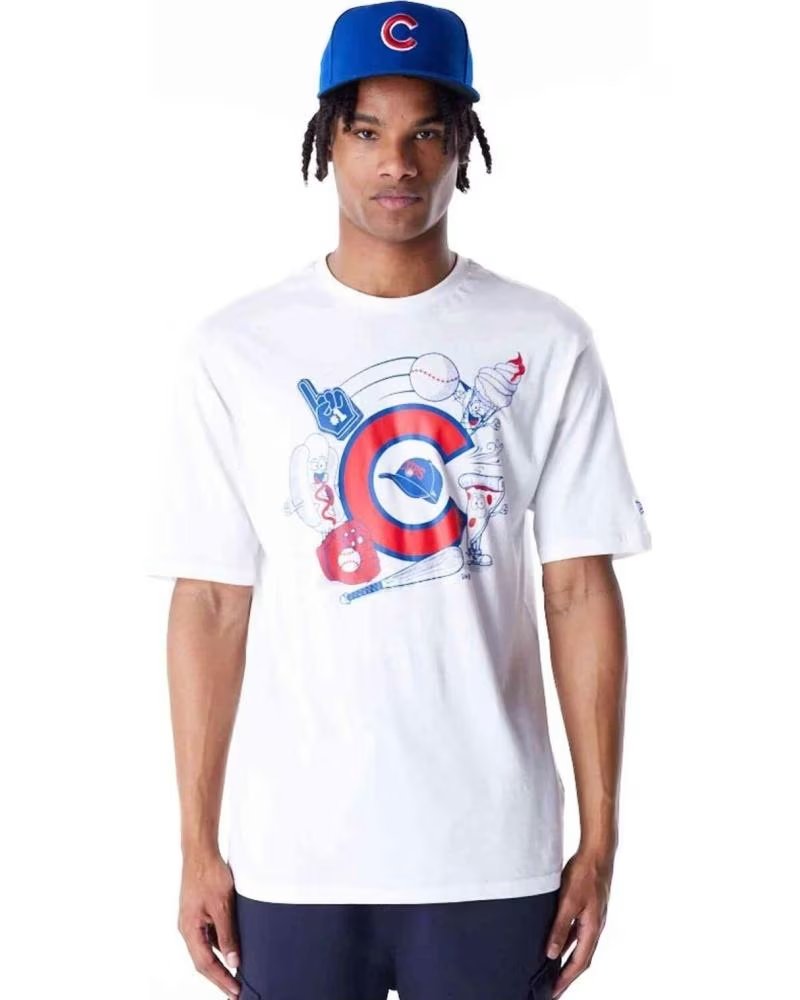 NEW ERA MAGLIETTA UNISEX NEW ERA CON LOGO BIANCO BLANCO