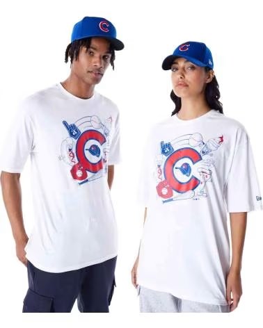NEW ERA MAGLIETTA UNISEX NEW ERA CON LOGO BIANCO BLANCO