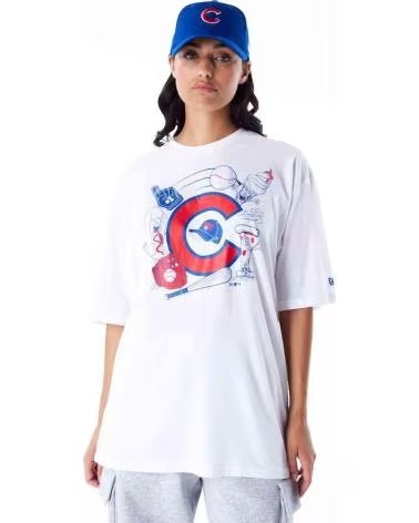 NEW ERA MAGLIETTA UNISEX NEW ERA CON LOGO BIANCO BLANCO
