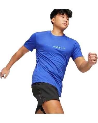 PUMA CAMISETA PUMA DE MANGA CURTA AZUL