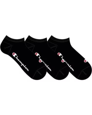 CHAMPION LOT DE 3 CHAUSSETTES DE SPORT NOIRES UNISEXES CHAMPION NEGRO