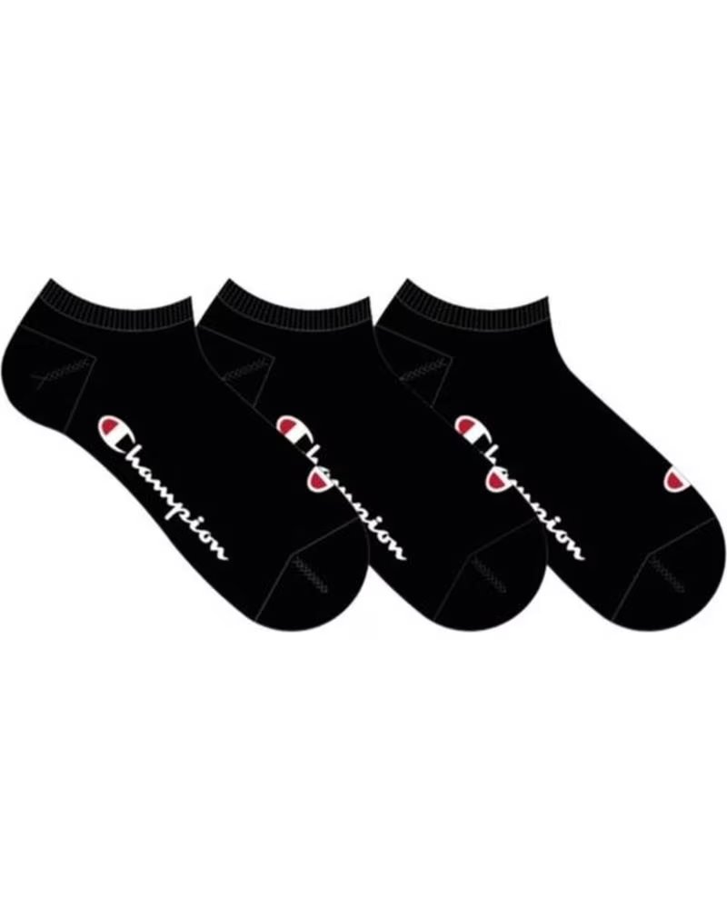 CHAMPION LOT DE 3 CHAUSSETTES DE SPORT NOIRES UNISEXES CHAMPION NEGRO
