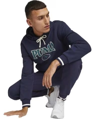 PUMA MOLETOM COM CAPUZ PUMA ARCHIVE BLOCK UNISSEX AZUL AZUL