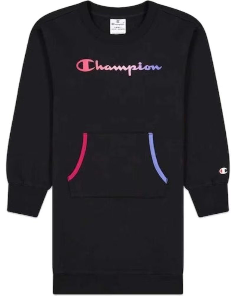 CHAMPION VESTIDO CHAMPION DE MANGA LARGA PARA NIÑA NEGRO NEGRO