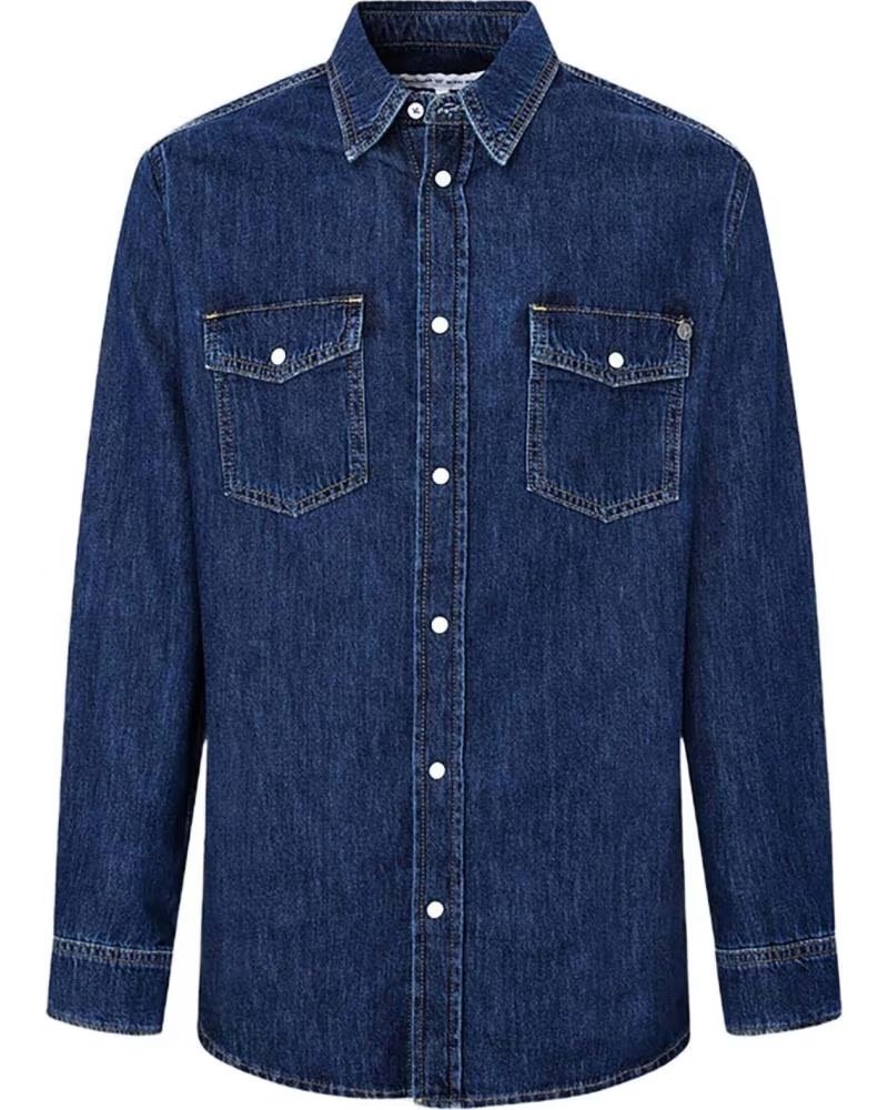 PEPE JEANS PEPE JEANS LANGARM-JEANSHEMD FÜR HERREN AZUL