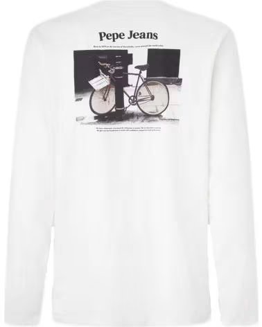 PEPE JEANS PEPE JEANS LANGARMSHIRT FÜR HERREN BLANCO