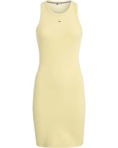 TOMMY JEANS VESTITO ADERENTE CON SPALLINE SOTTILI TOMMY JEANS DA DONNA AMARILLO