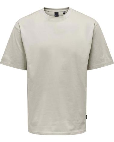 ONLY CAMISETA DE MANGA CORTA ONLY SONS PARA HOMBRE BEIGE