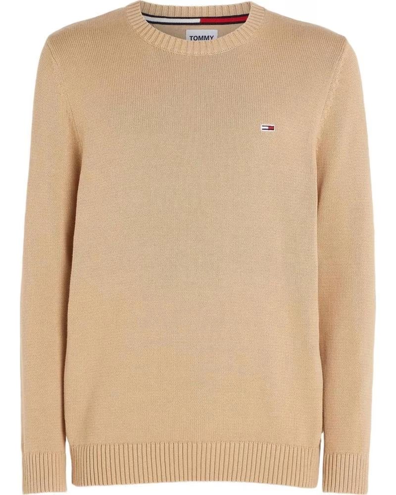 TOMMY JEANS TOMMY JEANS STRICKPULLOVER FÜR HERREN IN BEIGE MARRON
