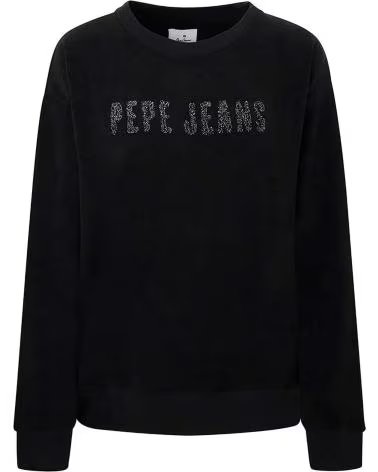 PEPE JEANS PEPE JEANS WOMEN´S LOGO SWEATSHIRT NEGRO