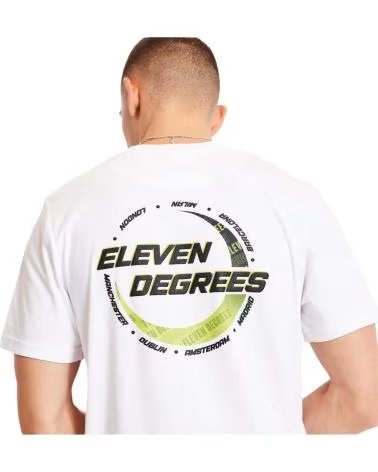 11 DEGREES CAMISETA BRANCA 11 DEGREES CITY CIRCLE GRAPHIC MASCULINA BLANCO