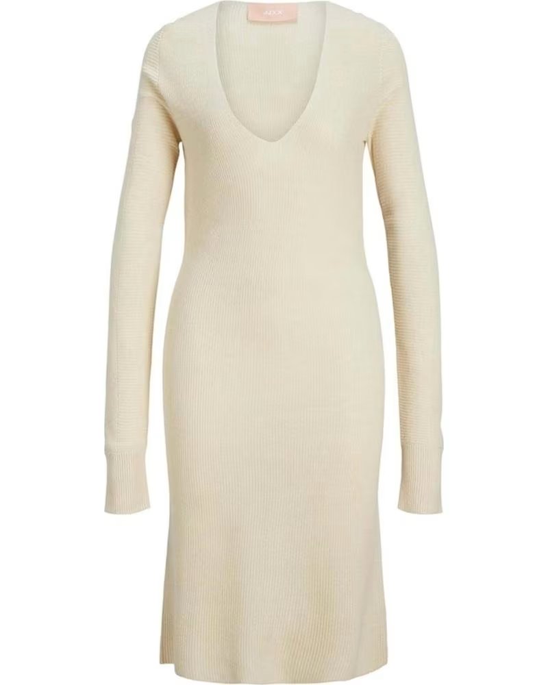 JJXX ROBE 12216852-BEIG EN MAILLE POUR FEMME BEIG