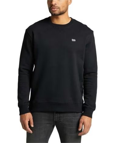 LEE MOLETOM PRETO COM LOGO MASCULINO LEE NEGRO
