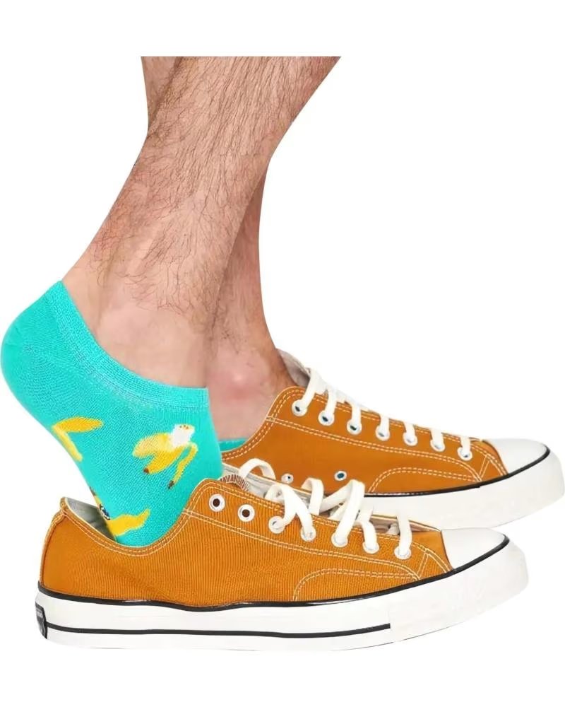 HAPPY SOCKS HAPPY SOCKS CHAUSSETTES BASSES ´BANANE´ TURQUOISE AZUL