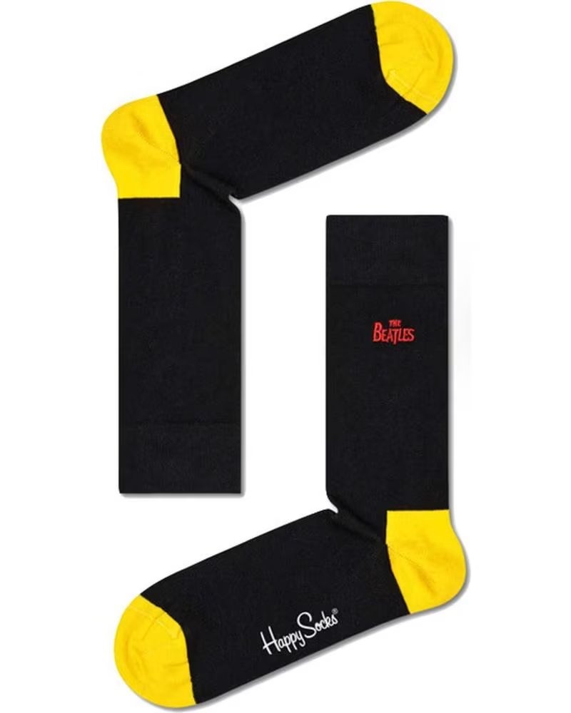 HAPPY SOCKS HAPPY SOCKS CALCETINES NEGROS CON DETALLES AMARILLOS NEGRO