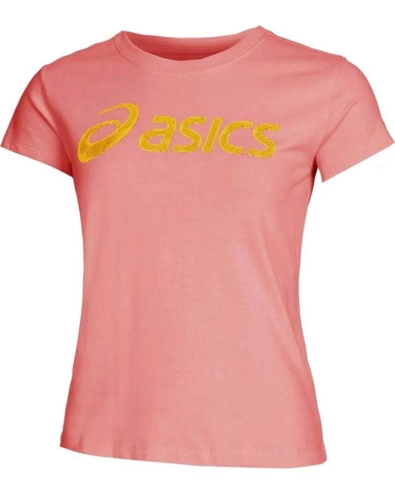 ASICS ASICS SHORT SLEEVE LOGO T-SHIRT WOMEN PINK ROSA