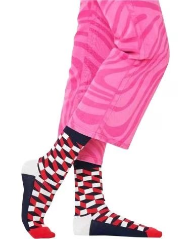 HAPPY SOCKS HAPPY SOCKS KAROMUSTER SOCKEN IN DUNKELBLAU, ROT UND WEISS BLANCO