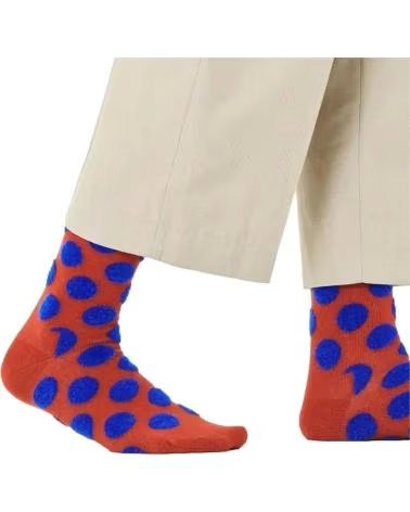 HAPPY SOCKS HAPPY SOCKS SOCKEN MIT BRAUNEN UND BLAUEN PUNKTEN MARRóN