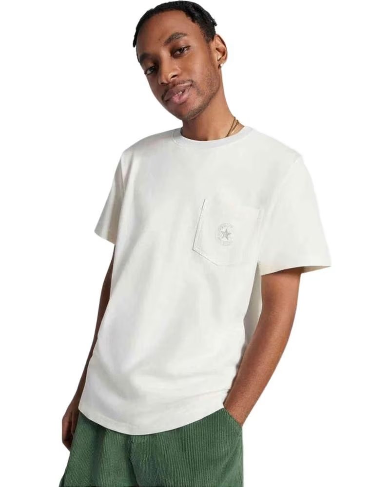 CONVERSE CAMISETA CONVERSE DE MANGA CURTA MASCULINA BLANCO