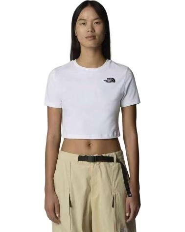 THE NORTH FACE CAMISETAS MUJER MODELO NF0A55AOFN41 COLOR BLANCO WHITE
