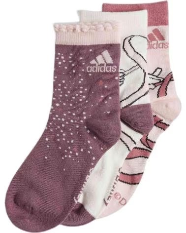 ADIDAS PACK DE 3 PARES DE CALCETINES ADIDAS LK MD 3PP SO PARA JUNIOR ROSA