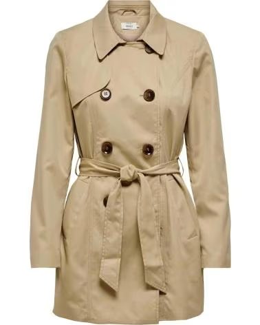 ONLY ONLY BEIGE TRENCH COAT FOR WOMEN BEIGE