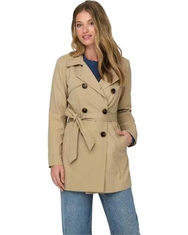 ONLY ONLY BEIGE TRENCH COAT FOR WOMEN BEIGE
