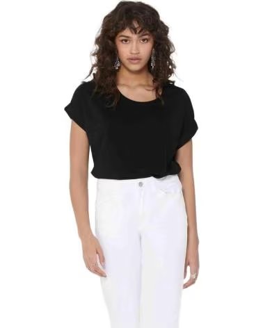 ONLY CAMISETA DE MANGA CORTA 15106662-BLACK EN PARA MUJER NEGRO