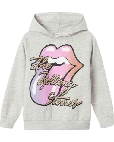NAME IT SUDADERA CON CAPUCHA PARA NIÑOS "THE ROLLING STONES" GRIS