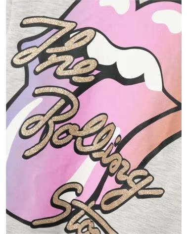 NAME IT SUDADERA CON CAPUCHA PARA NIÑOS "THE ROLLING STONES" GRIS