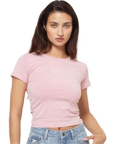 KARL KANI CAMISETA KARL KANI DE MANGA CURTA FEMININA ROSA