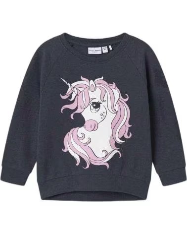 NAME IT NAME IT UNISEX KINDER SWEATSHIRT MIT EINHORN-AUFDRUCK AZUL