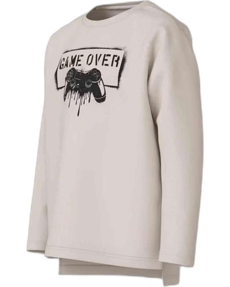 NAME IT SUDADERA UNISEX PARA NIÑOS NAME IT "GAME OVER" BLANCO