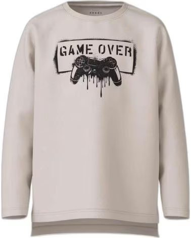 NAME IT SUDADERA UNISEX PARA NIÑOS NAME IT "GAME OVER" BLANCO