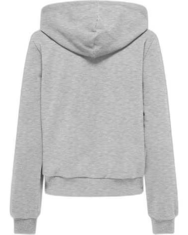 ONLY MOLETOM CINZA COM ZÍPER E CAPUZ FEMININO GRIS